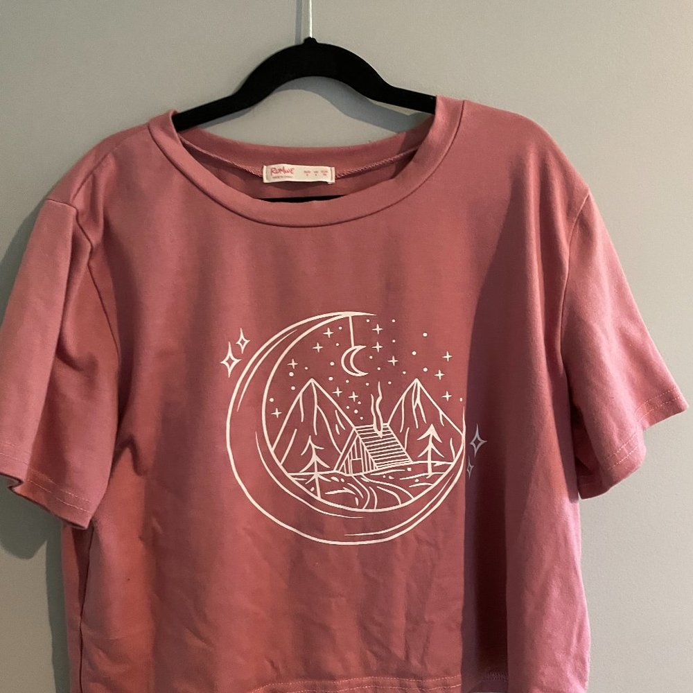 Pink Crop tee